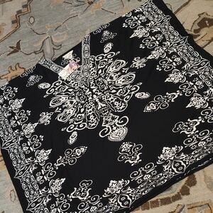 Black and White Patterned Oversized NWT Gypsy Blu One Of A Kind